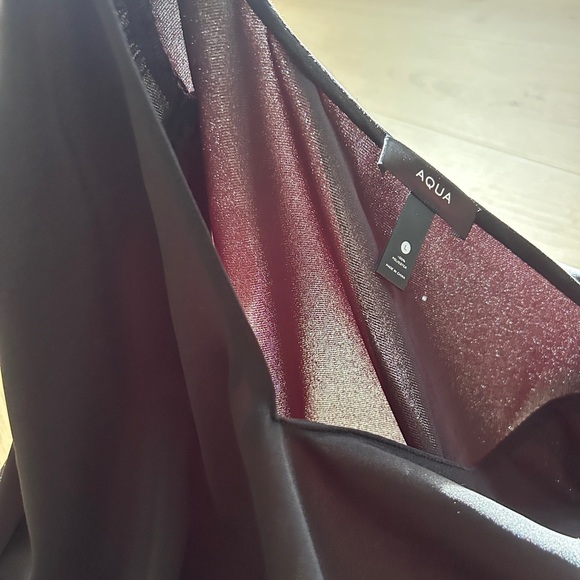 Aqua Black V-Neck Blouse - Picture 7 of 7